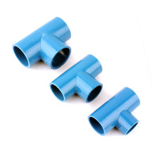 Dia interno. Conector de tubo t igual para irrigação de jardim, 20mm, 25mm, 32mm, 40mm, azul, pvc, adaptador de mangueira de água 2024 - compre barato