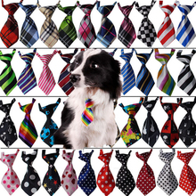 Gravatas coloridas artesanais ajustáveis, 50 peças, para animais de estimação, laços de cão, lindos, estampados, pescoço, laços para pet, suprimentos, 32 cores 2024 - compre barato