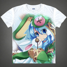 DATE A LIVE T-shirts Anime Yoshino Cosplay Printed T Shirt Tokisaki Kurumi Short Sleeve Tees Yatogami Tohka Summer Tops 2024 - buy cheap