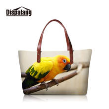 Dispalang Women Handbags Parrot Animal Print Casual Messenger Bag Large Capacity Women Bag Female Totes Bolsas Shoulder Bag 2024 - buy cheap
