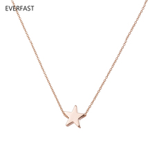 Everfast 1pc estrella pequeña colgante con abalorio de cadena de declaración gargantilla Collier Femme collar de la joyería para las mujeres 2024 - compra barato