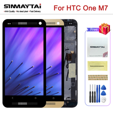 Pantalla LCD M7 de 4,7 pulgadas para HTC ONE M7 801e, repuesto de Digitalizador con marco de montaje de pantalla táctil con SIM única, 1920x1080 2024 - compra barato