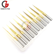 1Pcs 3.175mm Carbide PCB Engraving Bits CNC Router Tool 10 Degrees 0.1mm V-Shap 2024 - buy cheap