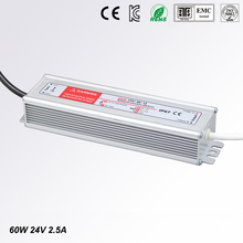 Fuente de alimentación del conductor LED transformador de iluminación impermeable IP67 AC170-250V de entrada 24V DC 60W adaptador para tira LED LD504 2024 - compra barato