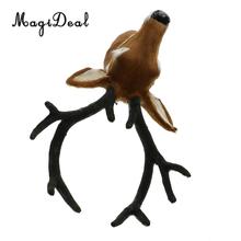 Simulation Realistic Deer Head Wall Statues Sculptures Hanging Decor Crafts 2024 - buy cheap