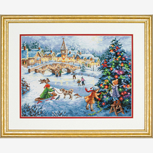 Entrega GRATUITA de Qualidade Superior populares contados cross stitch kit celebration inverno, celebração do natal DIM70 08919 2024 - compre barato