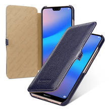 Business Flip Stand Case for Huawei P20 Lite Luxury Genuine Leather Phone capa Cover Bag for Huawei nova 3e 5.84inch Fundas Skin 2024 - buy cheap