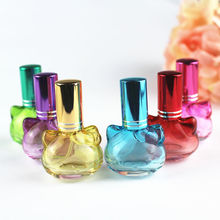 10 Uds 10ml botella de Perfume de vidrio en forma de gato vidrio rellenable vacío botellas de Spray cosmético atomizador de Perfume botella de embalaje 2024 - compra barato