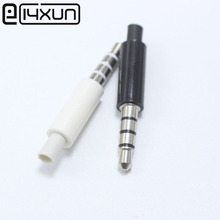 EClyxun 20pcs 3.5mm 4 Pole Stereo headset plug jack 3.5 Nickel Plated Black White Audio Plugs Jack Adapter Connector 2024 - buy cheap
