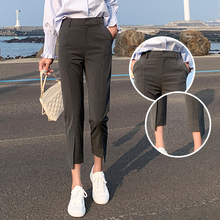 Office Ladies Side Split Women Pencil Pants Elegant Pockets Female Pants 2019 Casual Ankle-length Trousers pantalon mujer 2019 2024 - buy cheap