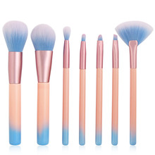 7Pc Makeup Brushes Set Powder Foundation Eyeshadow Eyeliner Lip Cosmetic Brush  pincel maquiagem brochas maquillaje Make Up 2024 - buy cheap