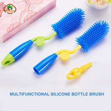 MSJO Baby Bottle Cleaning Brush Silicone Washing Glass Water Cleaner 360 Rotation Baby Milk Feeding Nipple Bottle Cleaner 2019 2024 - buy cheap