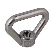 Triangle Shape Silver M14 304 Stainless Steel Eyed Threaded Nuts Lifting Gear Fasteners Lifting Eye Bolt 2024 - buy cheap
