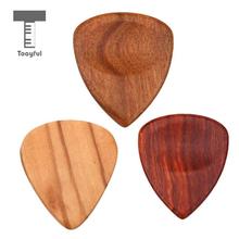 Tooyful-púas de madera para guitarra acústica, accesorios para guitarra, forma de corazón, 1 pieza 2024 - compra barato