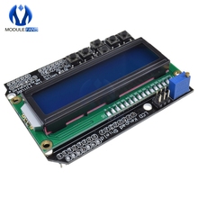 Escudo de teclado LCD1602 para Arduino 1602, pantalla LCD, ATMEGA328, ATMEGA2560, para Raspberry Pi R3, módulo de luz negra de pantalla azul 2024 - compra barato