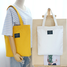 Casual Shoulder Bag Women Shopping Bag Single Shoulder Canvas Cloth Bag Zipper Reusable Bag Bolsas Feminina Sac 2024 - buy cheap