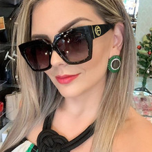 DPZ 2019Oversized large new trend wild sunglasses ladies sunglasses sun glasses UV400 2024 - buy cheap