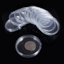 10pcs/set 30mm Transparent Plastic Coin Holder Coin Collecting Box Case for Coins Storage Capsules Protection Boxes Container 2024 - buy cheap