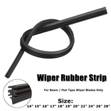 2Pcs 14-28" 6mm Universal Car Vehicle Rubber Frameless Windshield Wiper Blade Refill Car Windscreen Wiper Blade Refill 2024 - buy cheap