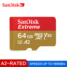 Tarjeta de memoria SanDisk Extreme 32GB 64GB 128GB de alta velocidad 160 MB/S tarjeta Micro SD 256GB 400GB U3 A2 V30 UHS-1 tarjeta TF Microsd 2024 - compra barato