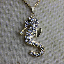 The new hot sale of women's jewelry wholesale girls birthday party beautiful animal seahorse pendant necklace free shipping 2024 - buy cheap
