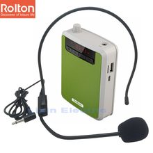 Rolton-Amplificador de voz portátil K300, Clip de banda de cintura con Radio FM, reproductor TF MP3, Banco de energía para guías de viaje, micrófono para enseñar 2024 - compra barato