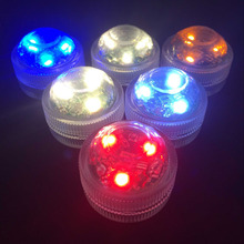 100pcs/Lot CR2032 Battery 3CM Mini RGB LED Submersible FLoralyte Waterproof LED Light For Wedding Decoration With Remote 2024 - buy cheap