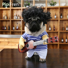 PipiFren-ropa para perros pequeños, guitarra de cambio, disfraz para mascotas, Chihuahua, dibujos animados, moda 2024 - compra barato