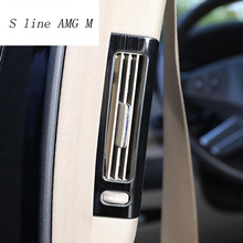 Car Styling B pillar air conditioning AC Outlet frame Auto Stickers Covers  Trim for Mercedes Benz R Class W251 R300 320 350 400 2024 - buy cheap