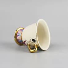 2016 New Luxury Cartoon Beauty And The Beast Teapot Mug Mrs Potts Chip Tea Pot Cup Set Porcelain Gold-plated Painted Ceramic 2024 - buy cheap