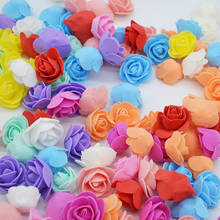 100Pcs 3.5cm Artificial PE Foam Rose Flower Head Fake Flower Wedding Decoration For Scrapbooking Gift Box Diy Foam Bear Decor 2024 - buy cheap