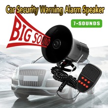 7 Sound 50W 12V Loud Car Motorcycle Auto Truck Boat Warning Alarm Siren Air Horn PA Speaker Megaphone Loudspeaker w/Microphone 2024 - buy cheap