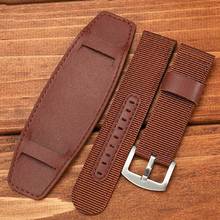 Nylon Watch Band Watchband Leather Strap 18MM 20MM 22MM 24MM Watch Accessories Stainless Steel Men Woman High Quality 2024 - buy cheap