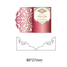 Molde de corte em metal estêncil para scrapbooking, álbum de fotos, presente de casamento, cartão de papel, artesanato decorativo, cortes em relevo 2024 - compre barato