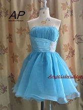 ANGELSBRIDEP Stock Short/Mini Homecoming Dress 2021 Sexy Strapless Vestido De Formatura 8th Grade Graduation Formal Party Dress 2024 - buy cheap