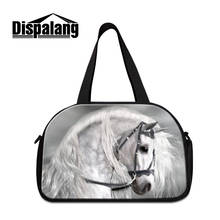 Dispalang Horse Print Travel Bags With Independent Shoes Pocket Large Capacity Travel Duffle Bag Casual Luggage Bag Shoulder Bag 2024 - buy cheap