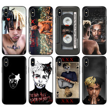 Funda de tpu negra para iphone 5, 5s, se, 6, 6s, 7, 8 plus, x, 10, XR, XS, 11 pro MAX, Xxxtentacion 2024 - compra barato