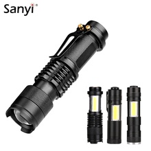 COB LED Work Light Mini UV Flashlight Zoomable Focus Lamp Waterproof Handheld Torch Pocket Light Emergency Lighting By 14500/AA 2024 - buy cheap