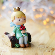 Roogo домашние поделки, мультяшный Маленький принц, подарок для влюбленных на день рождения, украшение для маленького мальчика с животным, украшение 2024 - купить недорого