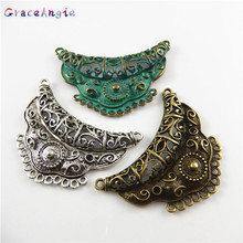 GraceAngie 3PCS Vintage Antique Bronze  Jewelry Mixed Color Charms Pendant Connectors For Bracelet Necklace DIY Jewelry Crafts 2024 - buy cheap