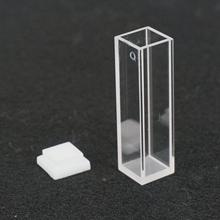 3.5ml 10mm Path JGS1 Quartz Cuvette Cell With Lid For Fluorescence Spectrometer 2024 - buy cheap