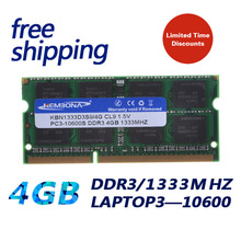 KEMBONA 4gb 204pin PC3-10600 sodimm ddr3 4gb for laptop ETT original chipset/ Life time warranty/ Free shiping 2024 - buy cheap