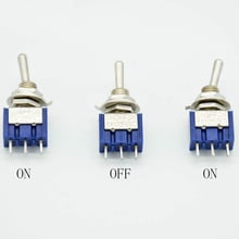 5Pcs ON-OFF-ON  3 Pin 3 Position Mini Latching Toggle Switch SPDT AC 125V/6A 250V/3A 2024 - buy cheap