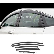 Наклейка на корпус для Toyota Avalon XX50 2018 2019 2020 2021, пластиковое оконное стекло, ветрозащитный козырек, защита от дождя и солнца 2024 - купить недорого