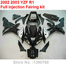 Injection molding fairings for Yamaha YZF R1 02 03 black white bodywork parts fairing kit YZFR1 2002 2003 BC40 2024 - buy cheap