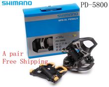 Free Shipping 105 PD 5800 Self-Locking SPD Pedals for Bicycle Racing Road Bike Pedal with SH11 Cleats 2024 - buy cheap