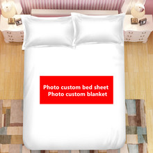 Sábana de cama personalizada con foto de personalidad creativa, funda de cama de celebración de boda, regalo de cumpleaños, 2019 2024 - compra barato