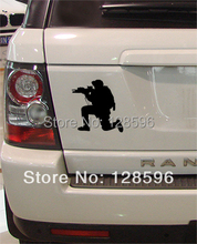 Pegatina de vinilo reflectante para ventana, parachoques trasero, coche, camión, SUV, soldados de los Estados Unidos, tiro divertido 2024 - compra barato