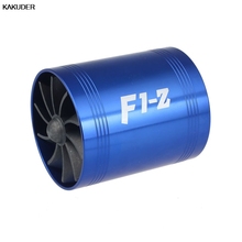 F1-Z двойное турбинное зарядное устройство, воздухозаборник газа, экономия топлива, вентилятор, супер зарядное устройство для автомобиля #20 2024 - купить недорого