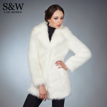 Women White Faux Mink Fur Coat Fluffy Outwear Plus Size S-5XL Women Winter Coat White Faux Rabbit Fur Jacket 2024 - buy cheap